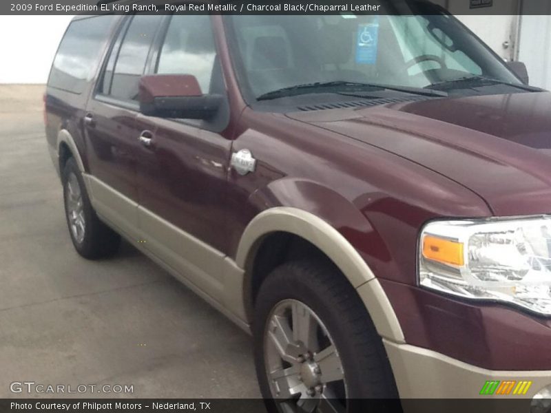 Royal Red Metallic / Charcoal Black/Chaparral Leather 2009 Ford Expedition EL King Ranch