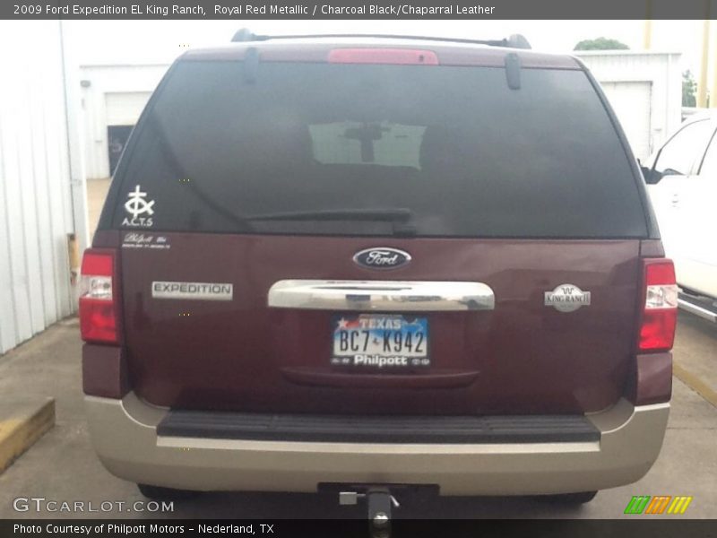 Royal Red Metallic / Charcoal Black/Chaparral Leather 2009 Ford Expedition EL King Ranch