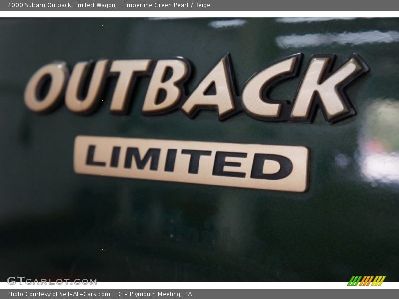 Timberline Green Pearl / Beige 2000 Subaru Outback Limited Wagon