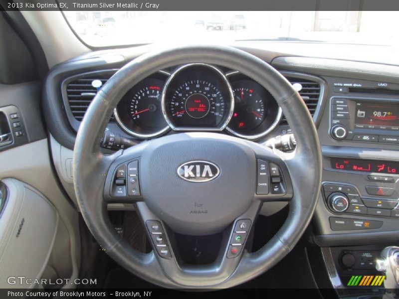 Titanium Silver Metallic / Gray 2013 Kia Optima EX