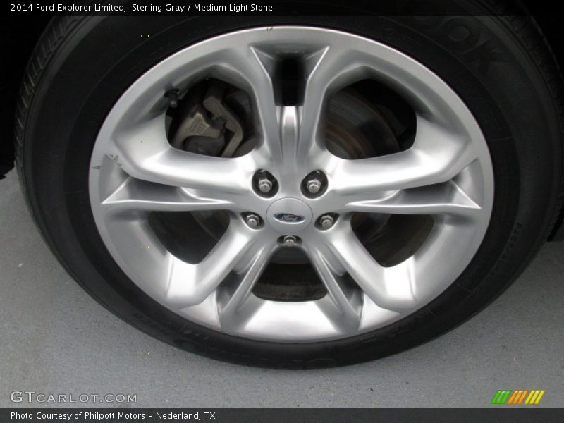 Sterling Gray / Medium Light Stone 2014 Ford Explorer Limited