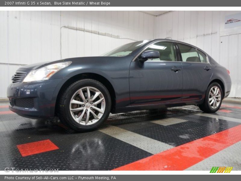Blue Slate Metallic / Wheat Beige 2007 Infiniti G 35 x Sedan
