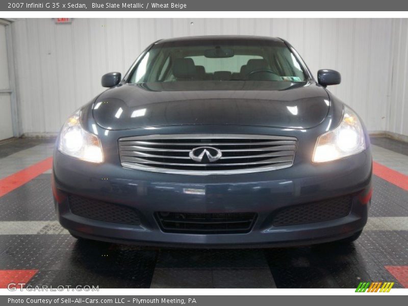 Blue Slate Metallic / Wheat Beige 2007 Infiniti G 35 x Sedan