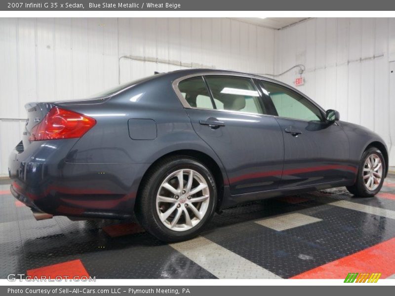Blue Slate Metallic / Wheat Beige 2007 Infiniti G 35 x Sedan
