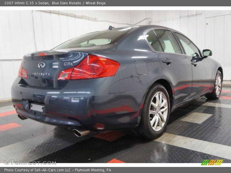 Blue Slate Metallic / Wheat Beige 2007 Infiniti G 35 x Sedan