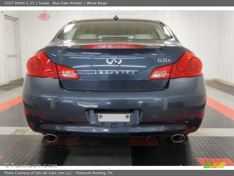 Blue Slate Metallic / Wheat Beige 2007 Infiniti G 35 x Sedan