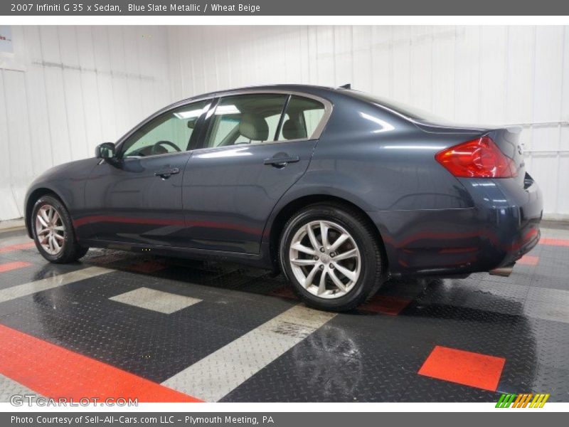 Blue Slate Metallic / Wheat Beige 2007 Infiniti G 35 x Sedan