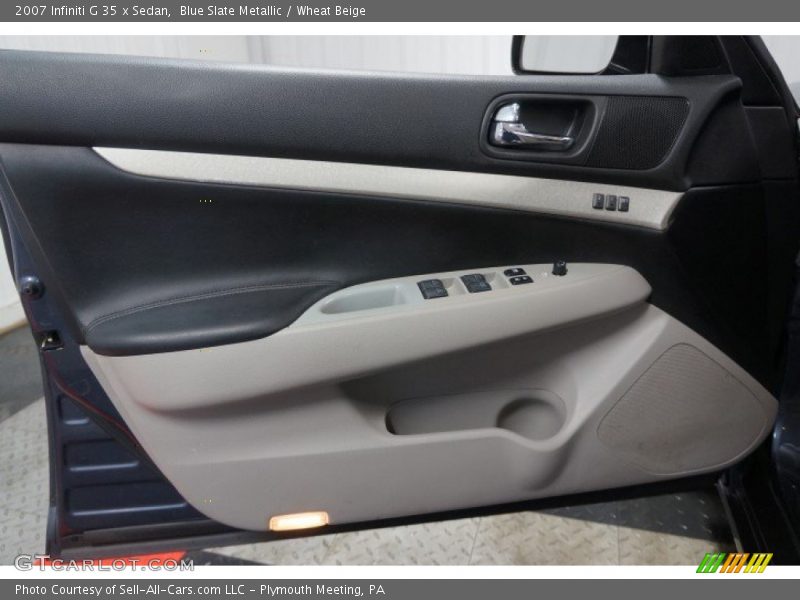Blue Slate Metallic / Wheat Beige 2007 Infiniti G 35 x Sedan