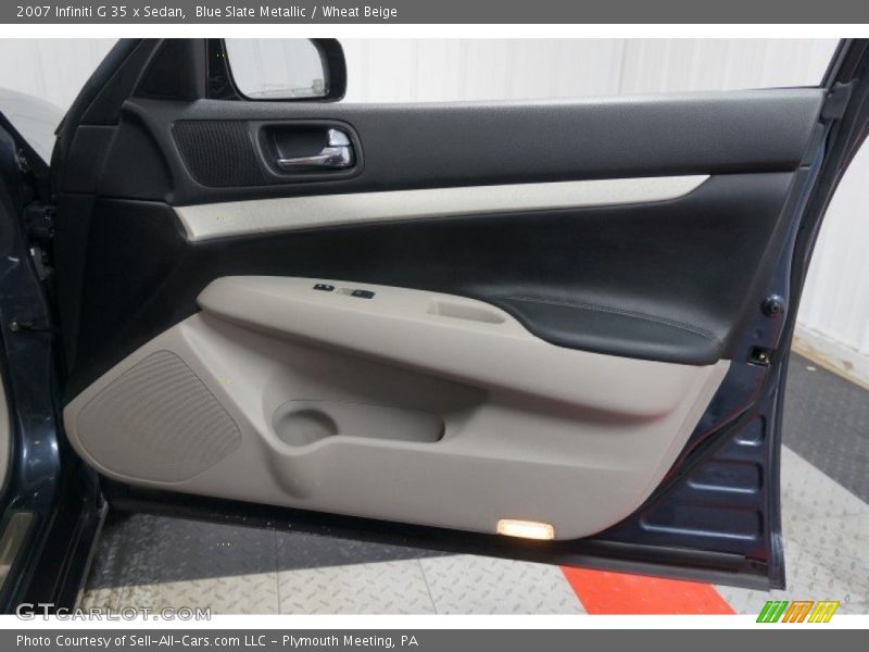 Blue Slate Metallic / Wheat Beige 2007 Infiniti G 35 x Sedan