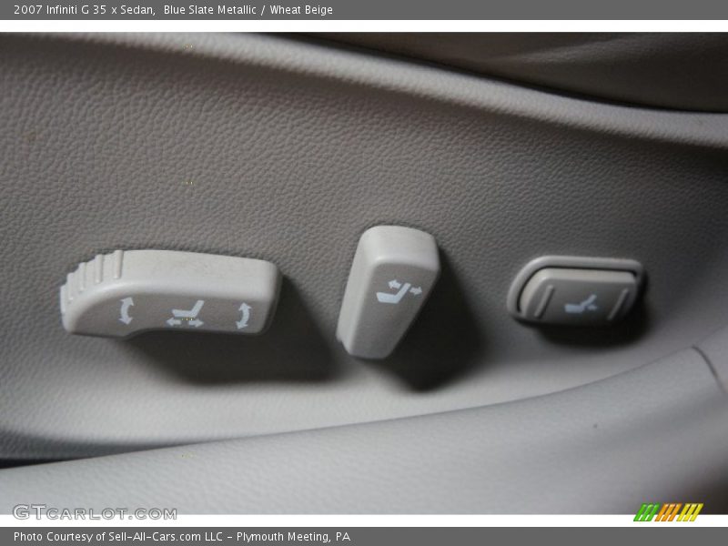 Blue Slate Metallic / Wheat Beige 2007 Infiniti G 35 x Sedan