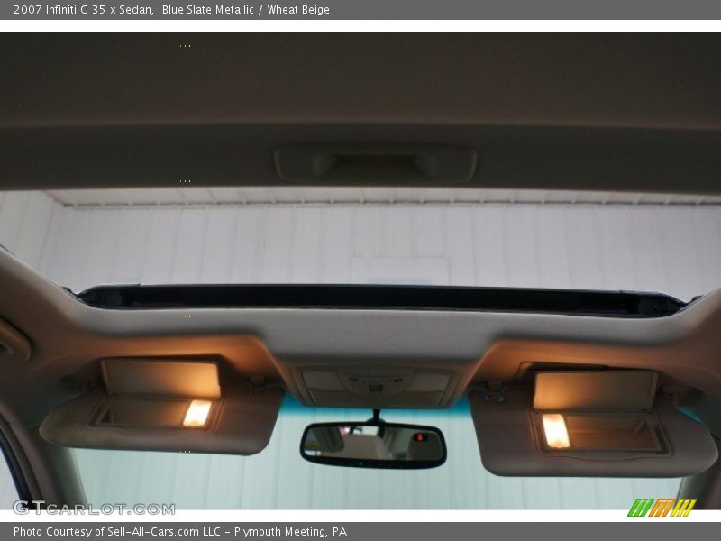 Blue Slate Metallic / Wheat Beige 2007 Infiniti G 35 x Sedan