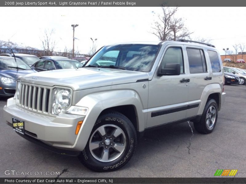 Light Graystone Pearl / Pastel Pebble Beige 2008 Jeep Liberty Sport 4x4