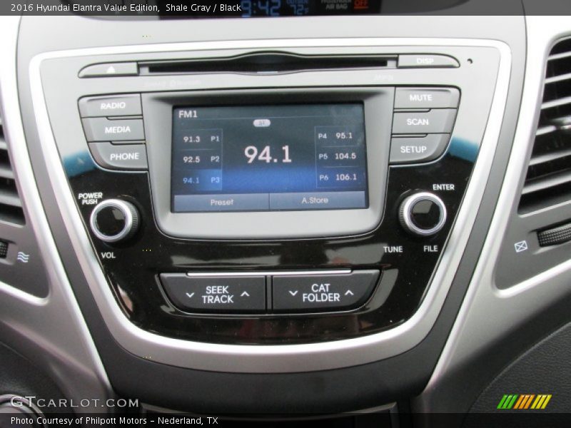Shale Gray / Black 2016 Hyundai Elantra Value Edition