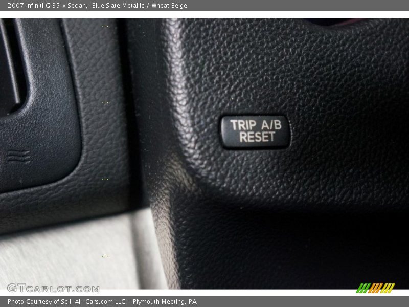 Blue Slate Metallic / Wheat Beige 2007 Infiniti G 35 x Sedan