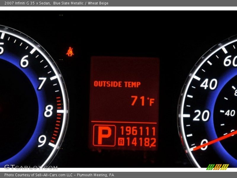 Blue Slate Metallic / Wheat Beige 2007 Infiniti G 35 x Sedan