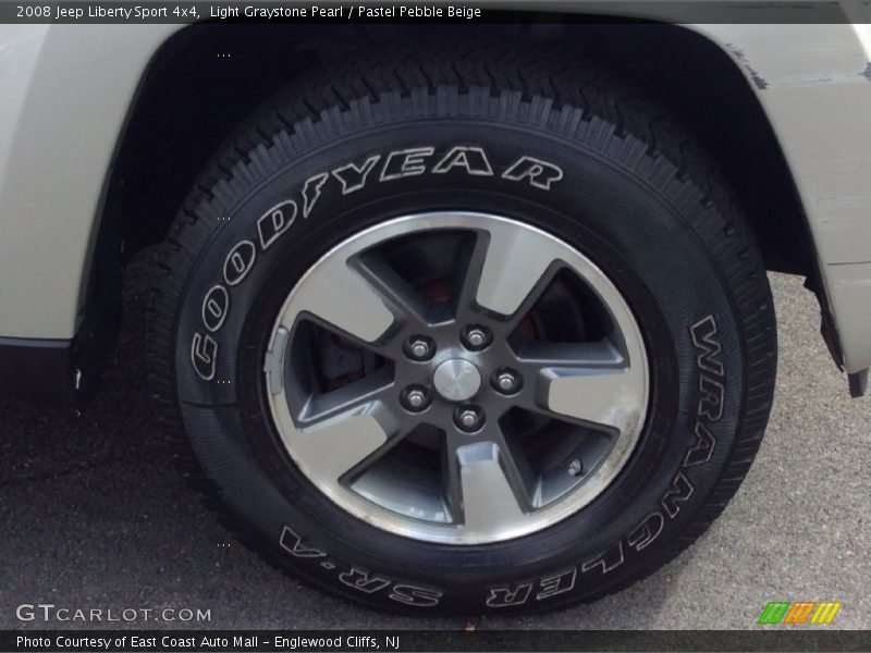 Light Graystone Pearl / Pastel Pebble Beige 2008 Jeep Liberty Sport 4x4