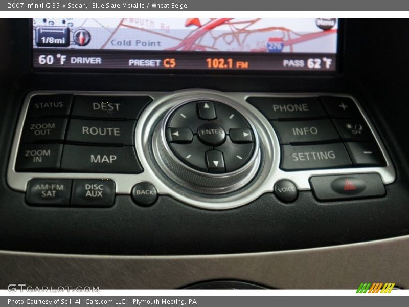 Blue Slate Metallic / Wheat Beige 2007 Infiniti G 35 x Sedan