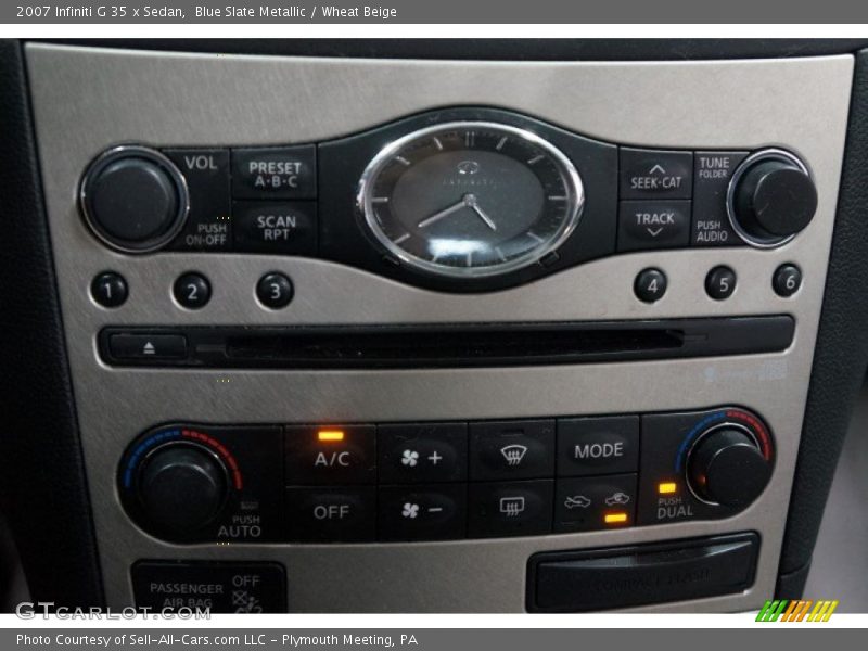 Blue Slate Metallic / Wheat Beige 2007 Infiniti G 35 x Sedan
