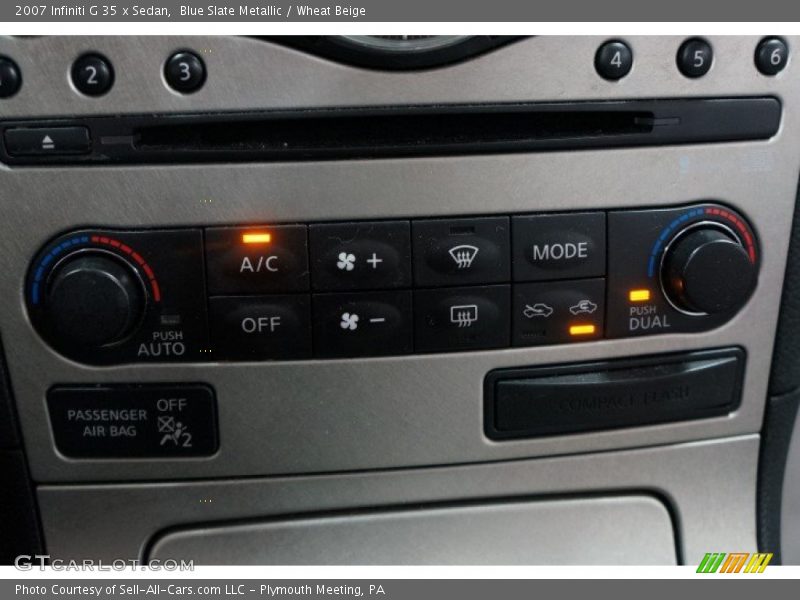 Blue Slate Metallic / Wheat Beige 2007 Infiniti G 35 x Sedan