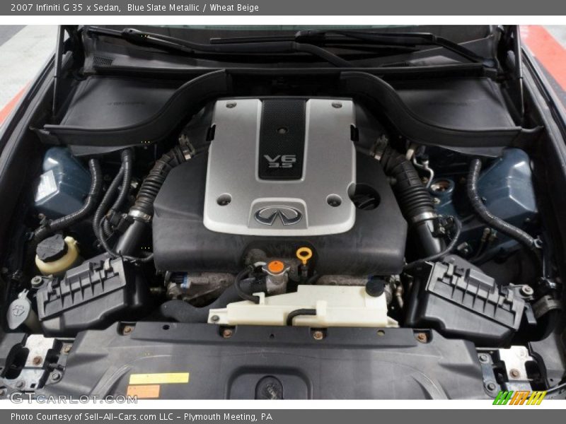 Blue Slate Metallic / Wheat Beige 2007 Infiniti G 35 x Sedan