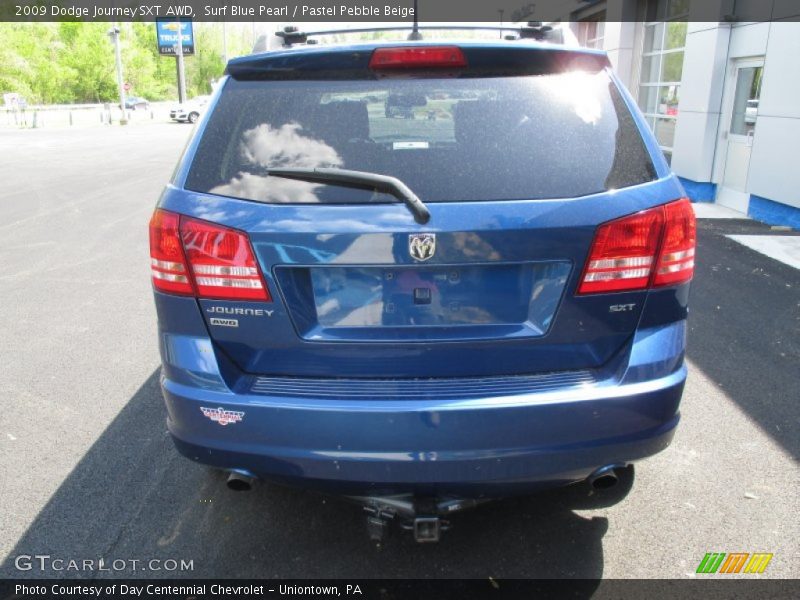 Surf Blue Pearl / Pastel Pebble Beige 2009 Dodge Journey SXT AWD