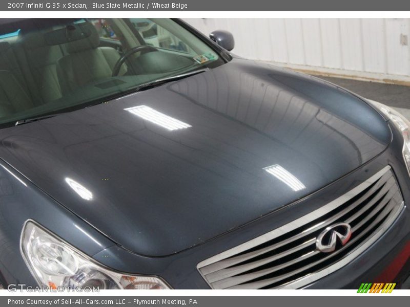 Blue Slate Metallic / Wheat Beige 2007 Infiniti G 35 x Sedan