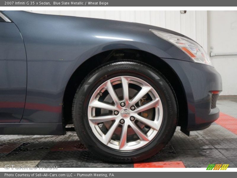 Blue Slate Metallic / Wheat Beige 2007 Infiniti G 35 x Sedan