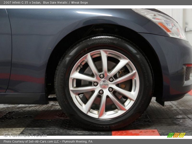 Blue Slate Metallic / Wheat Beige 2007 Infiniti G 35 x Sedan