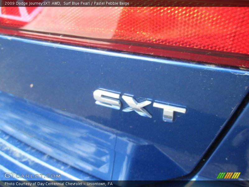 Surf Blue Pearl / Pastel Pebble Beige 2009 Dodge Journey SXT AWD