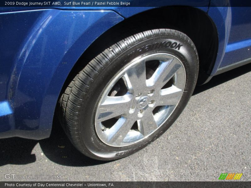 Surf Blue Pearl / Pastel Pebble Beige 2009 Dodge Journey SXT AWD