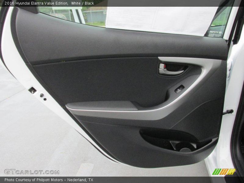 White / Black 2016 Hyundai Elantra Value Edition