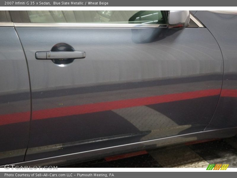 Blue Slate Metallic / Wheat Beige 2007 Infiniti G 35 x Sedan
