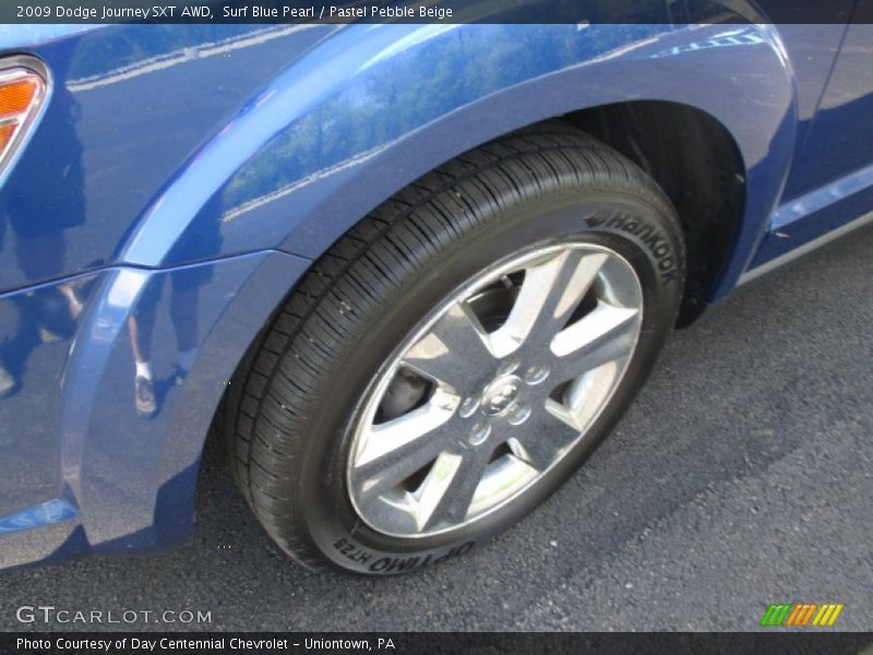 Surf Blue Pearl / Pastel Pebble Beige 2009 Dodge Journey SXT AWD