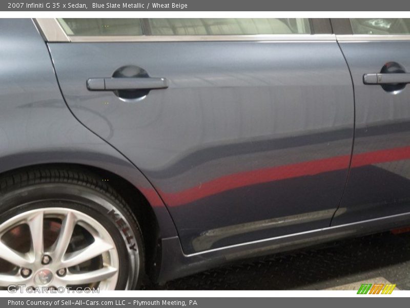 Blue Slate Metallic / Wheat Beige 2007 Infiniti G 35 x Sedan