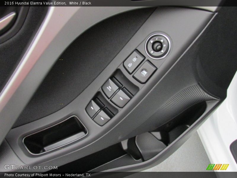 White / Black 2016 Hyundai Elantra Value Edition