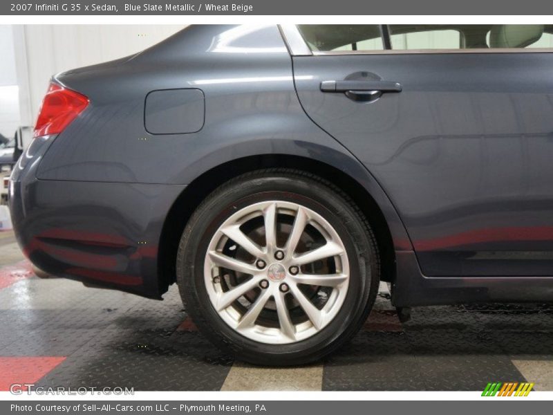 Blue Slate Metallic / Wheat Beige 2007 Infiniti G 35 x Sedan