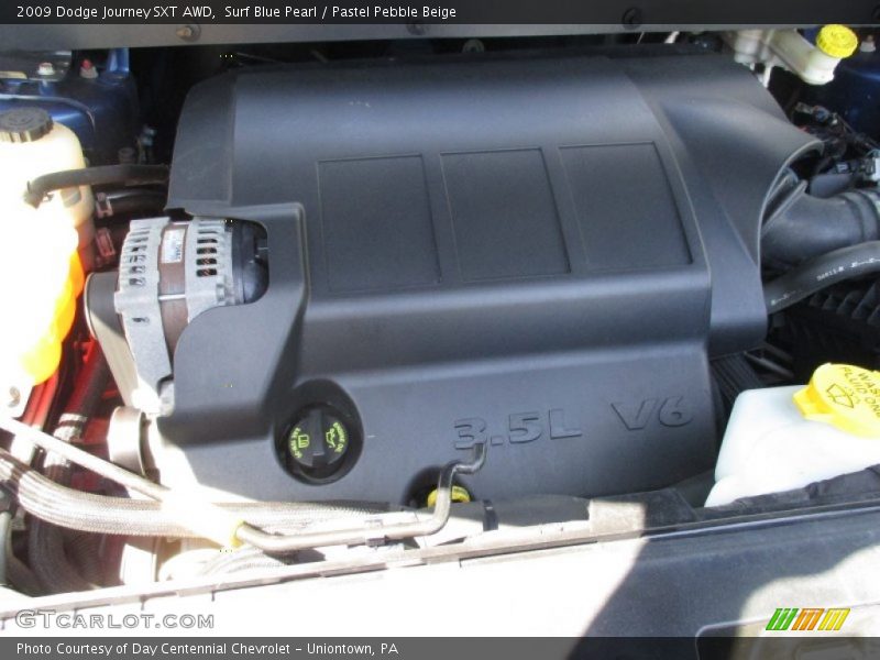 Surf Blue Pearl / Pastel Pebble Beige 2009 Dodge Journey SXT AWD