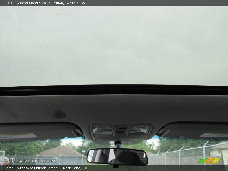 White / Black 2016 Hyundai Elantra Value Edition