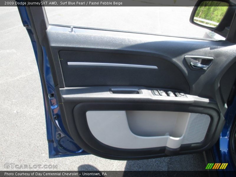 Surf Blue Pearl / Pastel Pebble Beige 2009 Dodge Journey SXT AWD