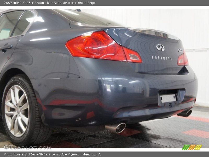 Blue Slate Metallic / Wheat Beige 2007 Infiniti G 35 x Sedan