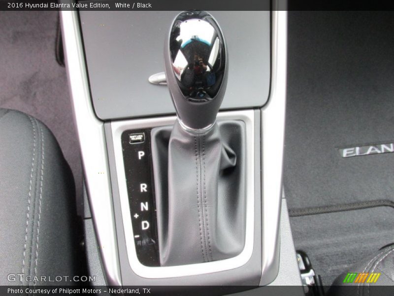 White / Black 2016 Hyundai Elantra Value Edition