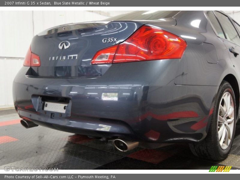 Blue Slate Metallic / Wheat Beige 2007 Infiniti G 35 x Sedan