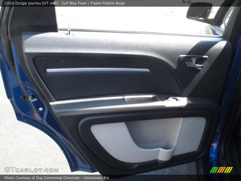 Surf Blue Pearl / Pastel Pebble Beige 2009 Dodge Journey SXT AWD