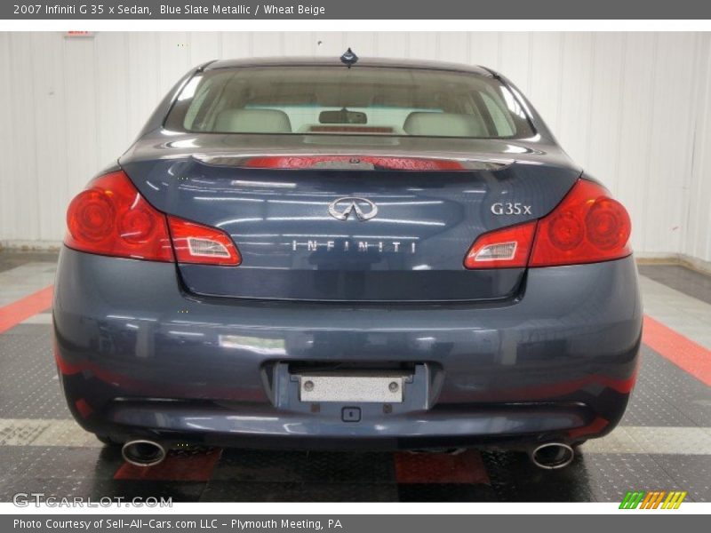 Blue Slate Metallic / Wheat Beige 2007 Infiniti G 35 x Sedan