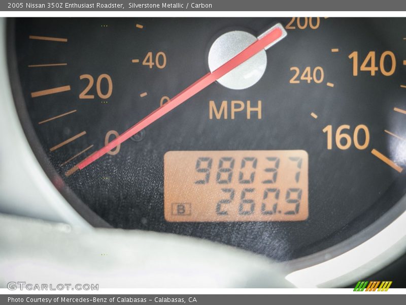 Silverstone Metallic / Carbon 2005 Nissan 350Z Enthusiast Roadster