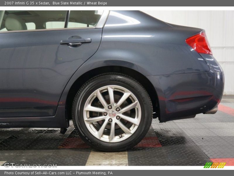 Blue Slate Metallic / Wheat Beige 2007 Infiniti G 35 x Sedan