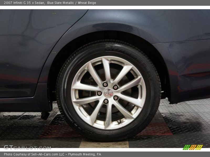 Blue Slate Metallic / Wheat Beige 2007 Infiniti G 35 x Sedan