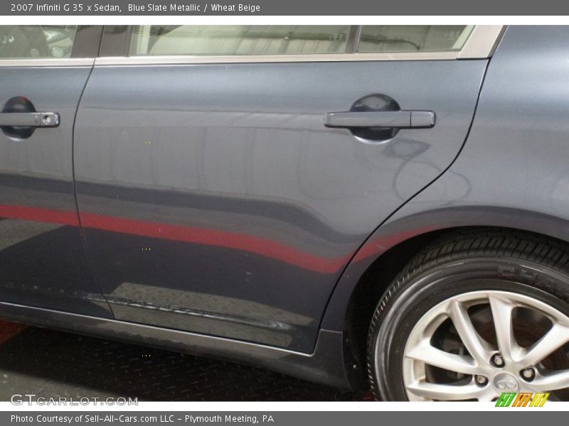 Blue Slate Metallic / Wheat Beige 2007 Infiniti G 35 x Sedan