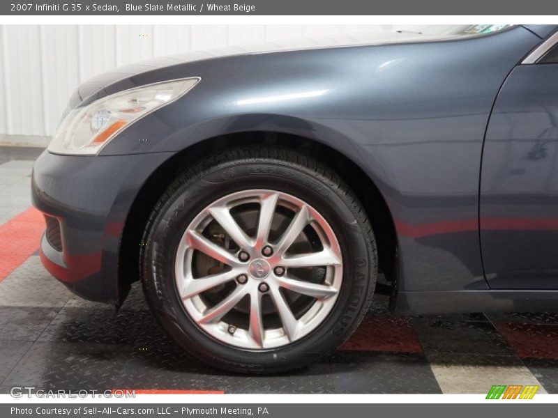 Blue Slate Metallic / Wheat Beige 2007 Infiniti G 35 x Sedan