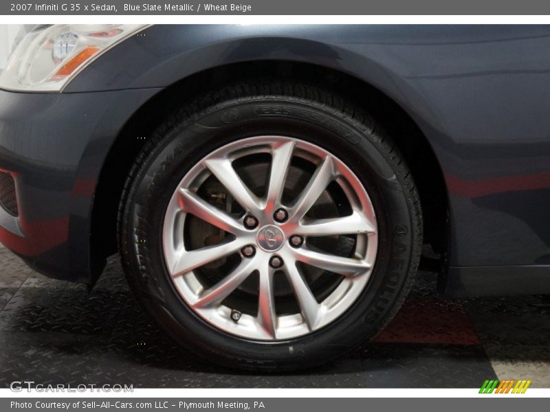 Blue Slate Metallic / Wheat Beige 2007 Infiniti G 35 x Sedan